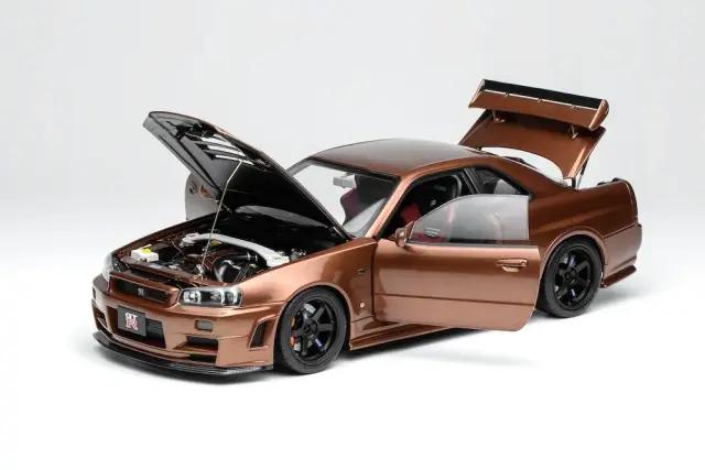 モーターヘリックス 1/18 ニッサン スカイライン GT-R (R34