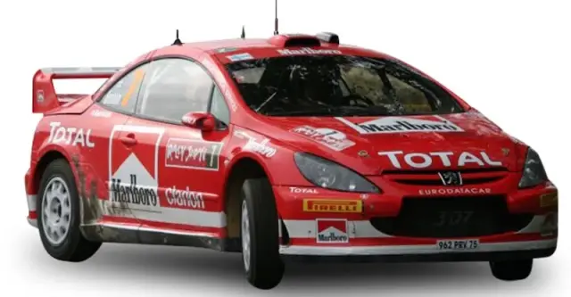 [予約] サンスター 1/18 プジョー 307 WRC 2005 ラリージャパン ウィナー M.Gronh_lm/T.Rautiainen　4679