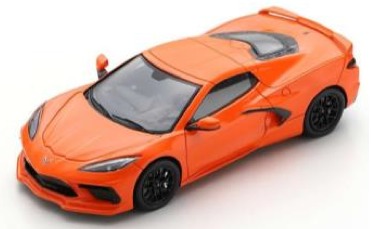 [予約] スパーク 1/43 シボレー コルベット C8 2019 オレンジ　S5062