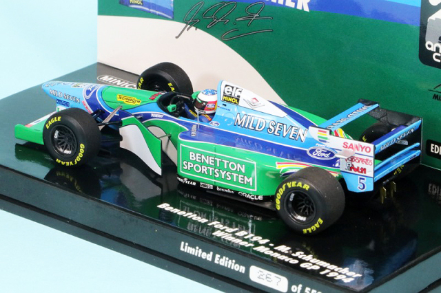 ミニチャンプス 1/43 ベネトンフォードB192 M.シューマッハ 限定品 ミニチャンプス 1/43 ベネトン フォード B194 モナコGP 1994 Winner M