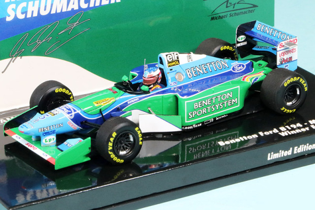 ミニチャンプス 1/43 ベネトン B194 フォード フランスGP 1994 Winner M.シューマッハ　517940705