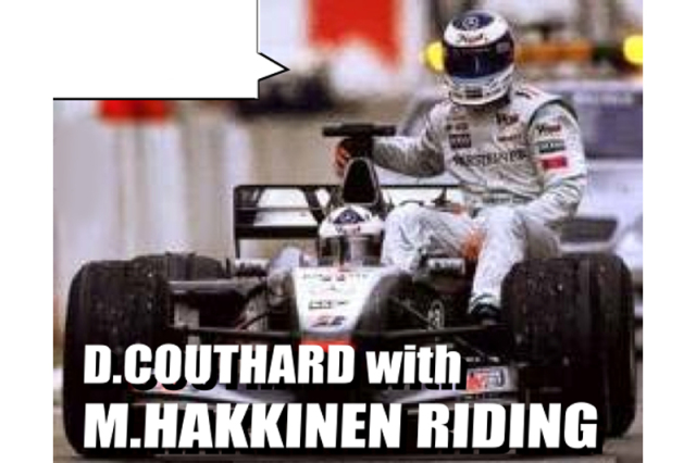 [予約] ミニチャンプス 1/43 マクラーレン メルセデス MP4/16 スペインGP 2001 D.クルサード "ライド オン ハッキネン" (フィギュア付)　530014314