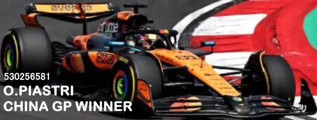 [予約] ミニチャンプス 1/64 マクラーレン MCL39 オスカー・ピアストリ 中国GP  2025 ウィナー　530256581