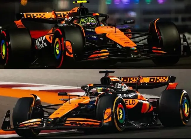 [予約] ミニチャンプス 1/43 マクラーレン MCL38 ノリス/ピアストリ アブダビGP 2024 コンストラクターズ チャンピオン 2台セット　532240481
