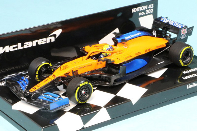ミニチャンプス 1/43 マクラーレン ルノー MCL35 2020 LAUNCH SPEC L.ノリス　537204304