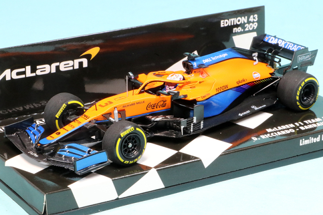 ミニチャンプス 1/43 マクラーレン MCL35M バーレーンGP 2021 7th D.リカルド　537214303