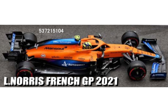 [予約] ミニチャンプス 1/43 マクラーレン F1 MCL35M フランスGP 2021 L.ノリス　537215104