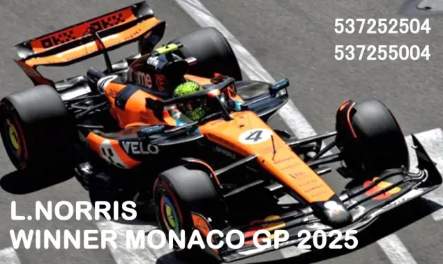 [予約] ミニチャンプス 1/18 マクラーレン  MCL39 ランド・ノリス モナコGP 2025  ウィナー　537252504