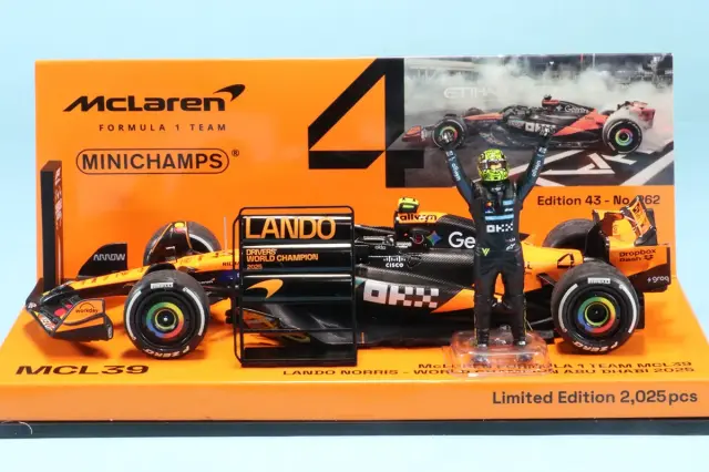 ミニチャンプス 1/43 マクラーレン F1チーム MCL39 ランド ノリス アブダビGP 2025 ワールドチャンピオン 537256604