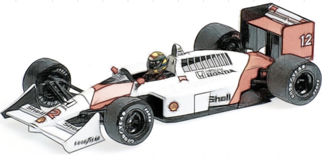 [予約] ミニチャンプス 1/18 マクラーレン ホンダ MP4/4 A.セナ 1988 ワールドチャンピオン ウェザリング仕様 デカール加工品　EX540883812