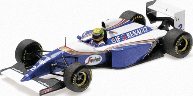 予約] ミニチャンプス 1/18 ウィリアムズ ルノー FW16 A.セナ 