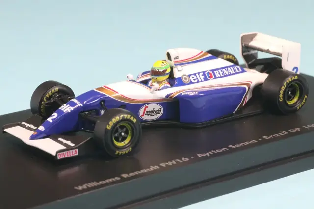 260625　ミニチャンプス 1/64 ウィリアムズ ルノー FW16 アイルトン・セナ ブラジルGP 1994　540946402