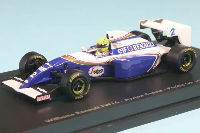 ミニチャンプス 1/64 ウィリアムズ ルノー FW16 アイルトン・セナ パシフィックGP 1994　540946412