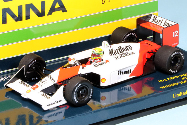 ミニチャンプス 1/43 マクラーレン MP4/4 ホンダ 日本GP 1988 Winner A.セナ デカール加工品　547884512S