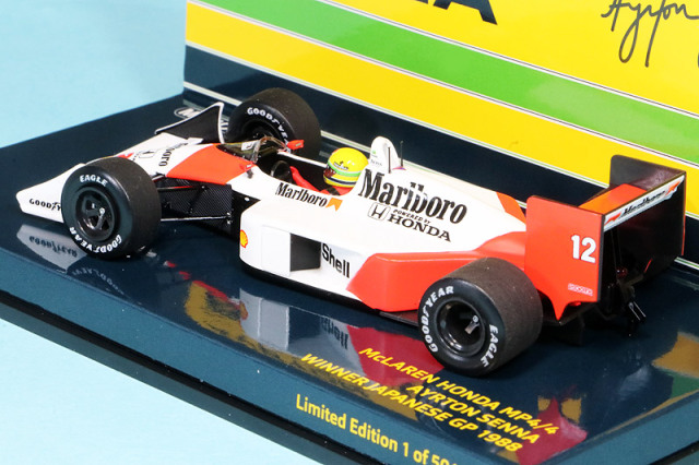 ミニチャンプス A.セナ MP4/4 日本GP 1988 ミニチャンプス A.セナ MP4/4 日本GP 1988 Minichamps McLaren