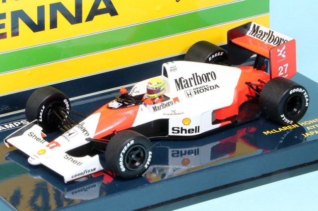 ミニチャンプス 1/43 マクラーレン ホンダ MP4/5B 日本GP 1990 A.セナ デカール加工品　547904527S