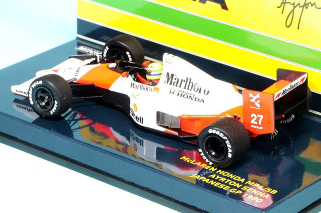 ミニチャンプス 1/64 マクラーレン MP4/5 ホンダ　アイルトンセナ ミニチャンプス 543901827 1/18 マクラーレン MP4/5B #27 F1