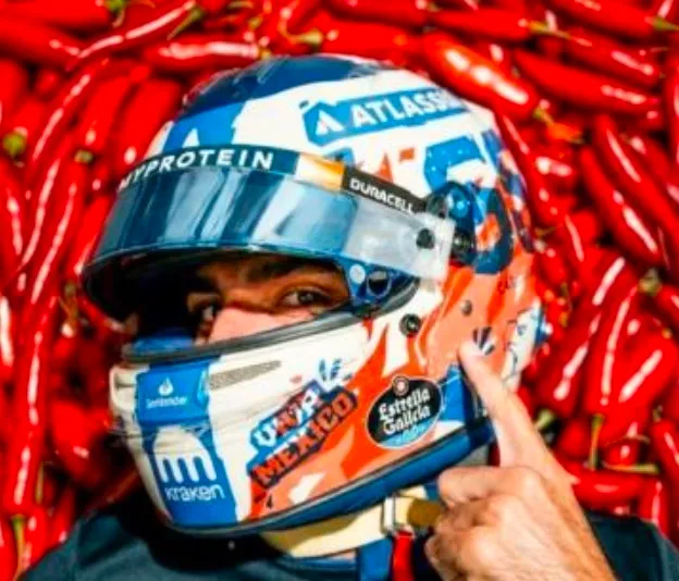 [予約] スパーク 1/5 ヘルメット C.サインツ ウィリアムズ メキシコGP  2025　5HF234