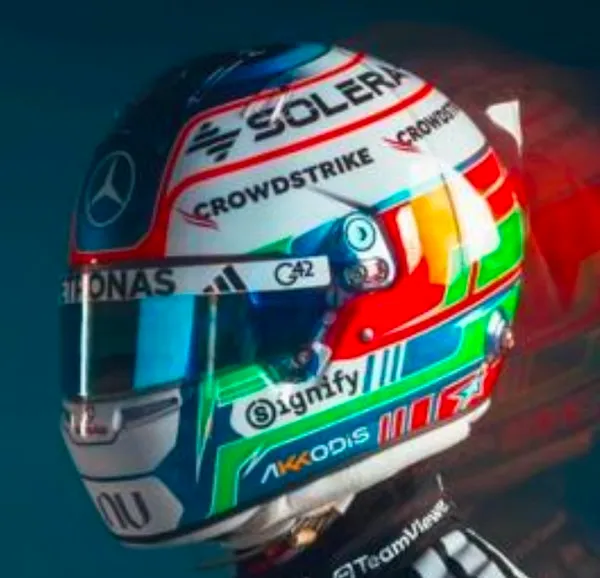 [予約] スパーク 1/5 ヘルメット メルセデス-AMG ペトロナス フォーミュラワン チーム ヘルメット キミ・アントネッリ 2026　5HF242