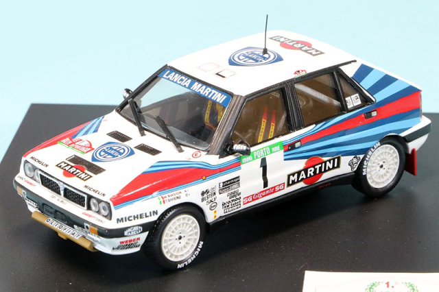 ミニパルテス 1/43 ランチア デルタ HF ポルトガルラリー 1989 Winner No.1　608064