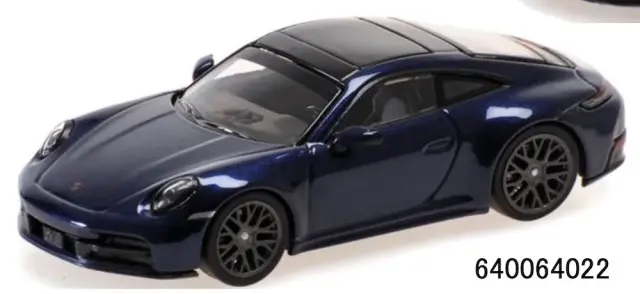 [予約] ミニチャンプス 1/64 ポルシェ 911 (992.2) カレラ 2025 ブルーメタリック　640064022