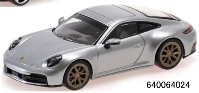 [予約] ミニチャンプス 1/64 ポルシェ 911 (992.2) カレラ 2025 シルバー　640064024