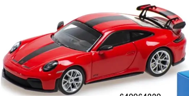 [予約] ミニチャンプス 1/64 ポルシェ 911 (992.2) GT3 2025 レッド/ヴァイザッハパッケージ　640064220