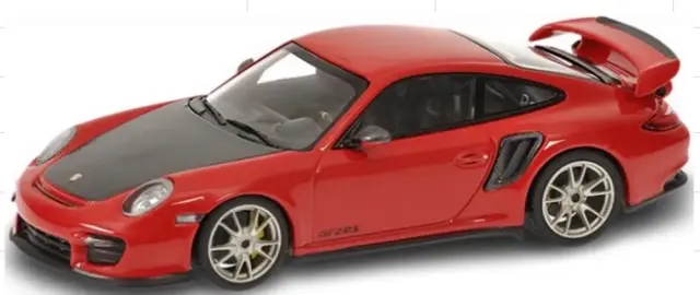 [予約] ミニチャンプス 1/64 ポルシェ 911 (997.2) GT2 RS 2010 レッド/ゴールドホイール　640065122