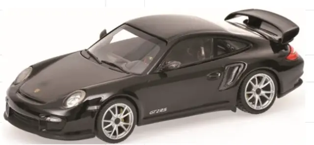 [予約] ミニチャンプス 1/64 ポルシェ 911 (997.2) GT2 RS 2010 ブラック/シルバーホイール　640065130