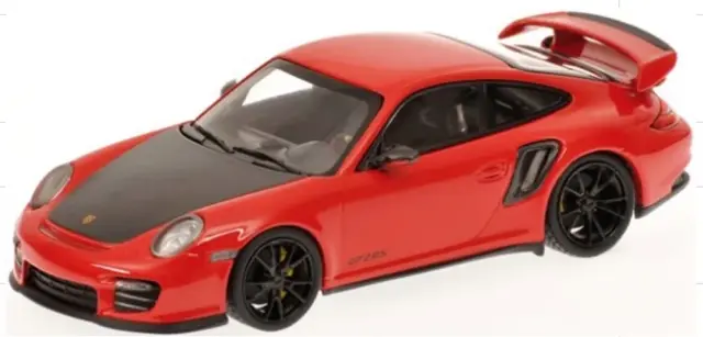 [予約] ミニチャンプス 1/64 ポルシェ 911 (997.2) GT2 RS 2010 レッド/ブラックホイール　640065131