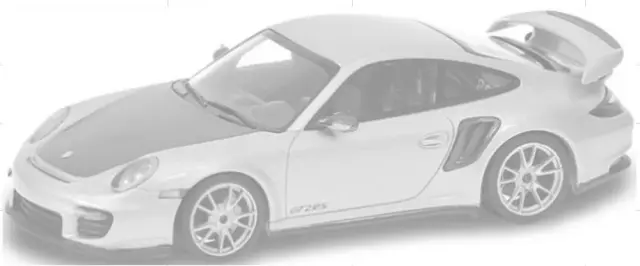 [予約] ミニチャンプス 1/64 ポルシェ 911 (997.2) GT2 RS 2010 シルバー/ゴールドホイール　640065132