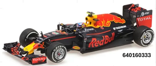 [予約] ミニチャンプス 1/64 レッドブル レーシング タグ ホイヤー RB12 マックス・フェルスタッペン スペインGP 2016 ウィナー ボールベアリング フロントタイヤ　640160333