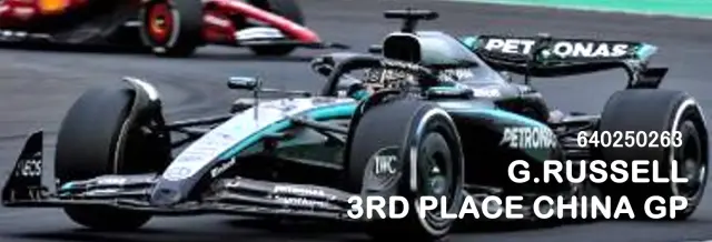 [予約] ミニチャンプス 1/64 メルセデス-AMG ペトロナス W16 E パフォーマンス ジョージ・ラッセル 中国GP 2025 3位入賞　640250263