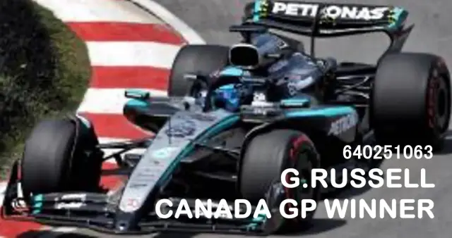 [予約] ミニチャンプス 1/64 メルセデス-AMG ペトロナス W16 E パフォーマンス ジョージ・ラッセル カナダGP 2025 ウィナー　640251063