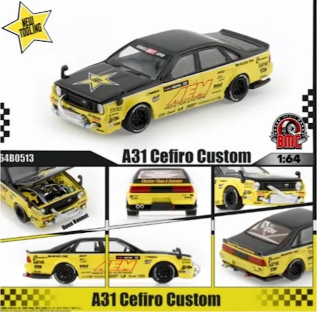 [予約] BMクリエーションズ 1/64 A31 セフィーロ カスタム AEM RR　64B0513