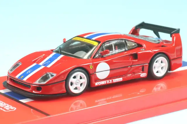ターマックワークス 1/64 フェラーリ F40 レッド ロゴ付き T64R-076-RE2