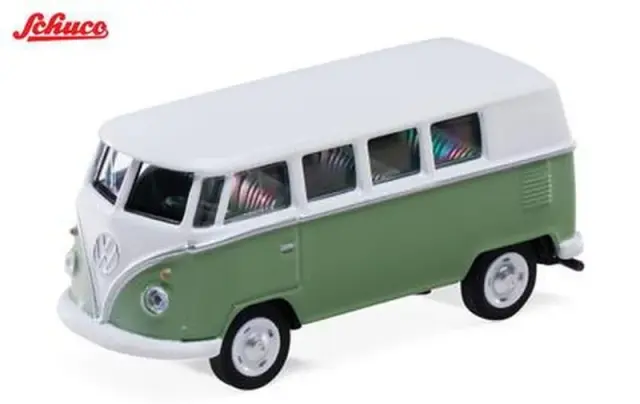 [予予約] スパーク/シュコー 1/64 1966 VW T1 バス グリーン/ホワイト　64U00122
