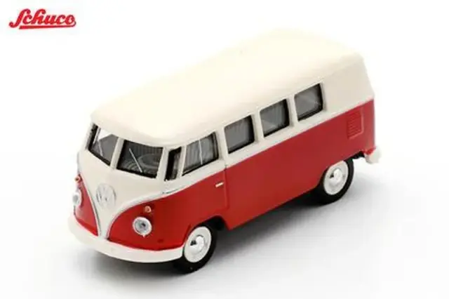 [予予約] スパーク/シュコー 1/64 1966 VW T1 バス レッド/ホワイト　64U00124