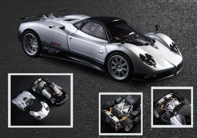 [予約] オールモーストリアル 1/64 パガーニ ゾンダ F 2005 Grigio Mercurio　6970342048050