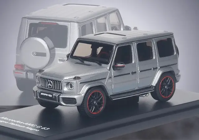 [予約] オールモーストリアル 1/64 メルセデス AMG G 63 2019 デジーノ・プラチナムマグノ　6970342048265