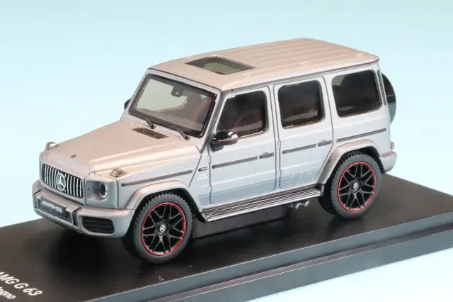 261001 オールモーストリアル 1/64 メルセデス AMG G 63 2019 デジーノ・プラチナムマグノ 6970342048265