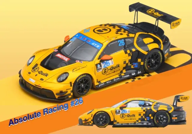 [予約] オールモーストリアル 1/64 ポルシェ 911 GT3 R 2025 タイランド・スーパー・シリーズ B-Quik Absolute Racing #26　6970342048333