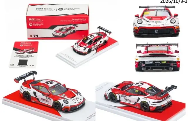 [予約] オールモストリアル 1/64 ポルシェ 911 GT3 R 2025 GTワールドチャレンジ・アジア 岡山 No.911　6970342048531