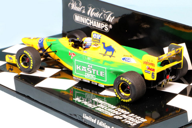 ミニカー MINICHAMPS BENETTON FORD B B193 B Minichamps 1/64 Benetton Ford B193 Patrese #6 Diecast Model