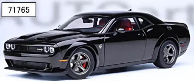 [予約] オートアート 1/18 ダッジ チャレンジャー SRT スーパー ストック 2023 ブラック ＜PITCH BLACK＞ 71765