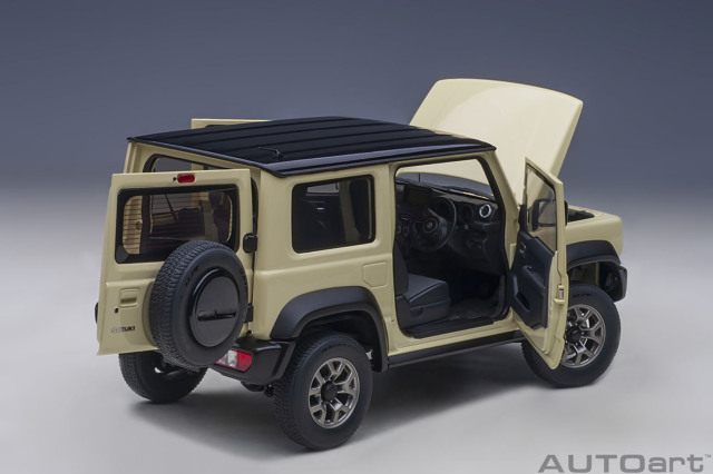 予約] オートアート 1/18 スズキ ジムニー シエラ (JB74) アイボリー 