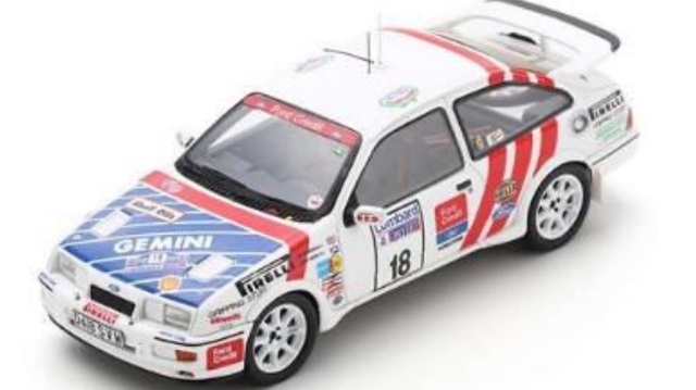 [予約] スパーク 1/43 フォード シエラ RS ロンバードラリー 1987 No.18　S8702