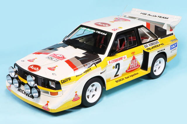 オートアート 1/18 アウディ スポーツ クワトロ S1 WRC モンテカルロラリー 1986 No.2 デカール加工品　88601S