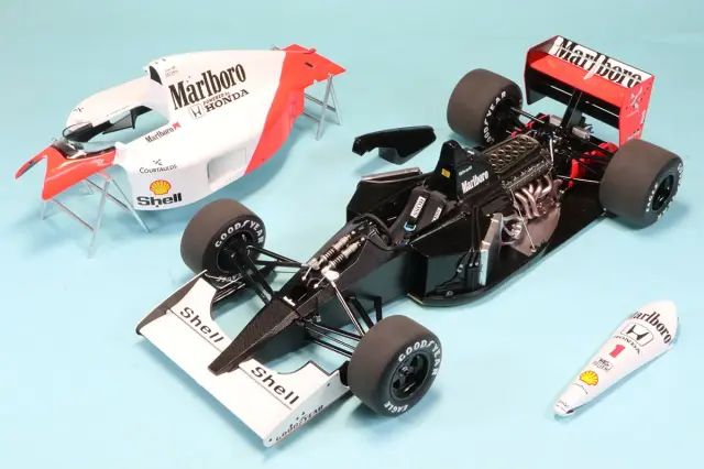 オートアート 1/18 マクラーレン MP4/6 ホンダ 日本 GP 1991 No.1 A.セナ マルボロ デカール加工品　89150S