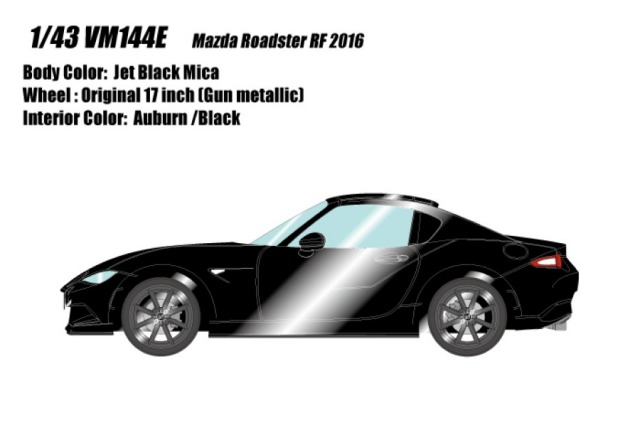 Vm144e 予約 ヴィジョン 1 43 マツダ ロードスター Rf 16 ジェットブラックマイカ ミニカーショップ ロム